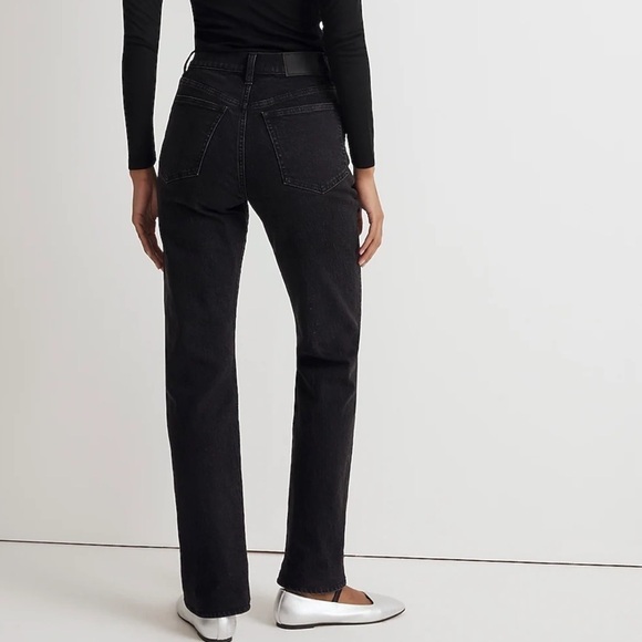 Madewell the 90s straight jean belmere black wash - Picture 4 of 8